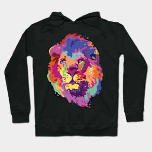 Lion Head Pop Art Hoodie